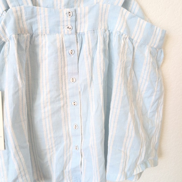 NWT Calypso St Barth Sleep Striped Cotton Tank Top Women's Pajama S Blue White - Picture 9 of 9